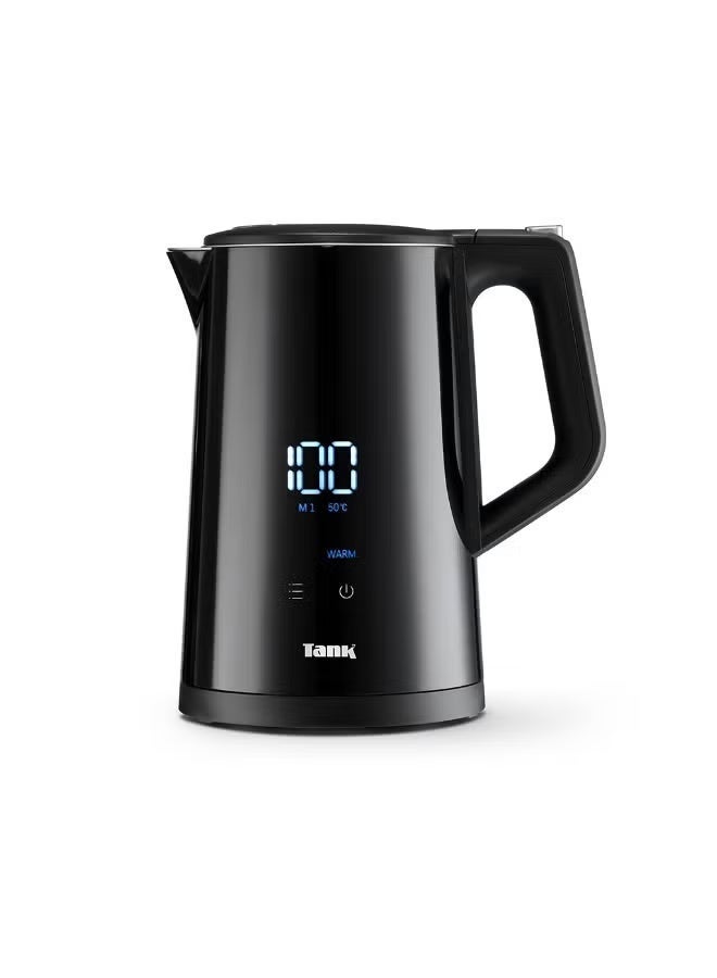 Tank Safe Touch Smart Kettle, 1.7L Capacity, 1850 Watts, Black, Y6261SE - Image 1